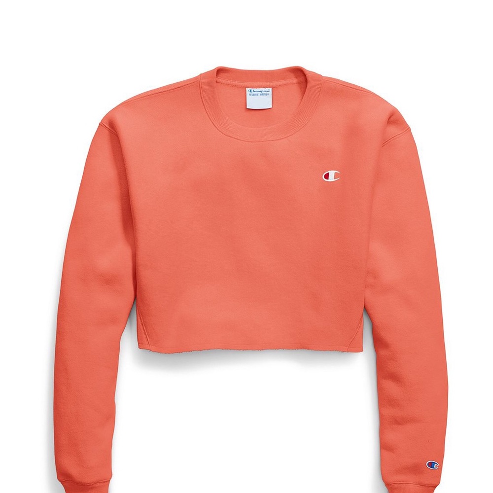 Salmon cropped sweater